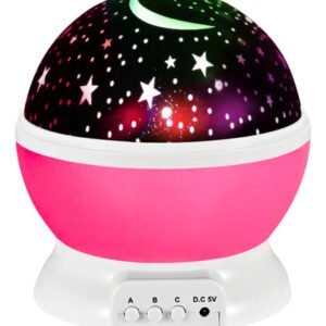 Lámpara De Sueño Velador Proyector Estrellas Y Luna