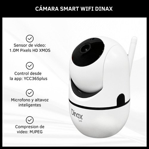 Cámara De Seguridad Smart Bidireccional Dinax