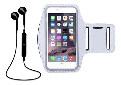 Combo Auriculares Inalámbricos + Brazalete Porta Celular