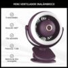 Mini Ventilador Clip con Luz