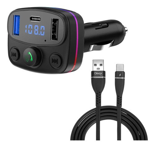 Transmisor Reproductor Inalámbrico + Cable USB Tipo C