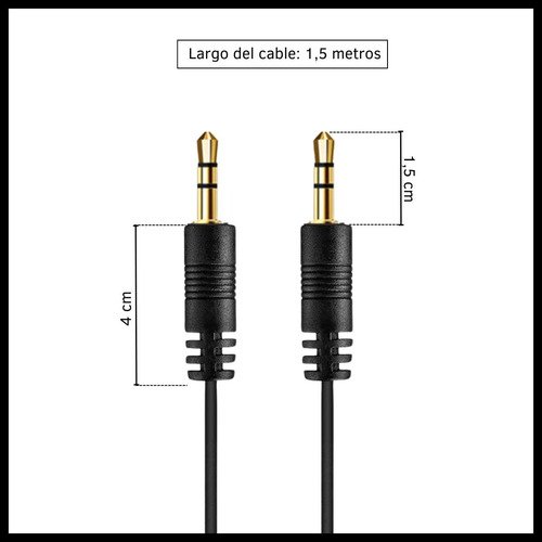 Cable Auxiliar 3.5mm de 1.5 Metros