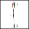 Cable Adaptador Hembra A Dos Machos 3.5mm