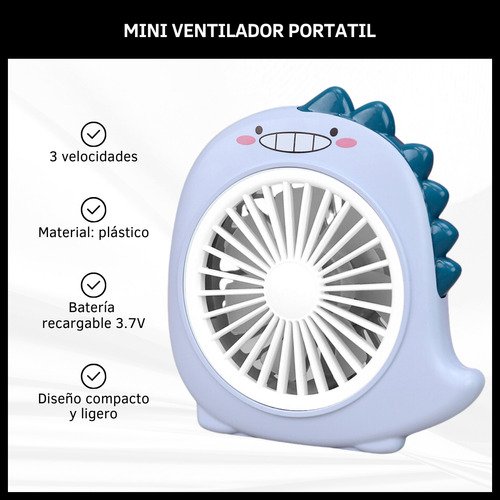 Mini Ventilador De Mesa Portátil