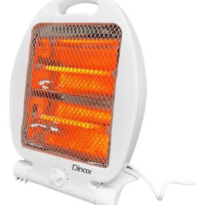 Estufa De Cuarzo Eléctrica 2 Velas Halógena