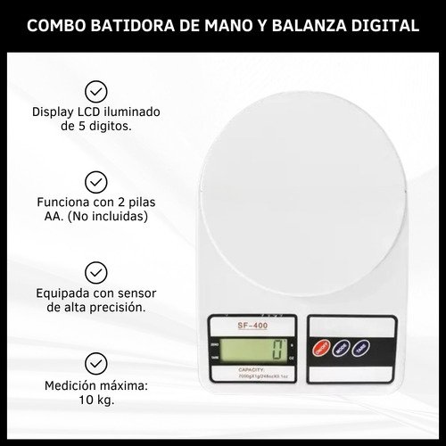 Batidora Y Balanza Digital