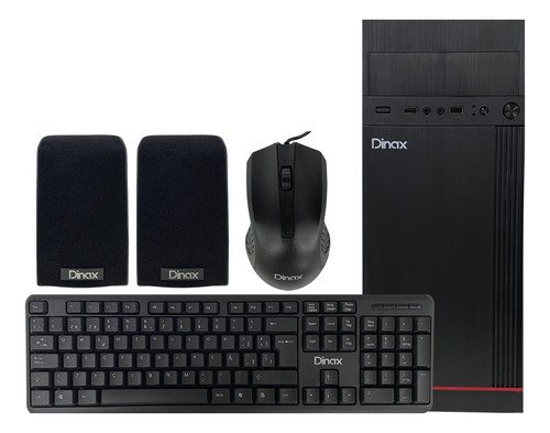 Gabinete para PC con Fuente, Teclado, Mouse y Parlantes