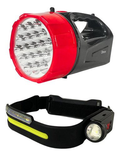 Linterna LED de Mano + Vincha Minero