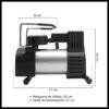 Compresor De Aire Mini Portátil 12V 140PSI