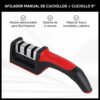 Afilador Manual de Cuchillos de Acero Inoxidable