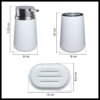 Set De Baño: Dispenser y Vaso Porta Cepillo