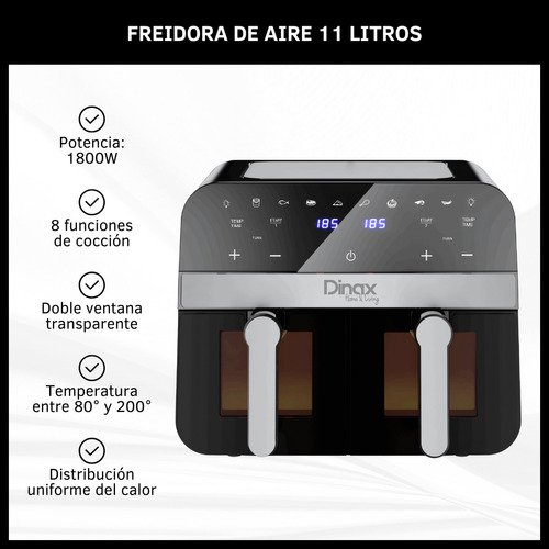 Freidora De Aire 11 Litros
