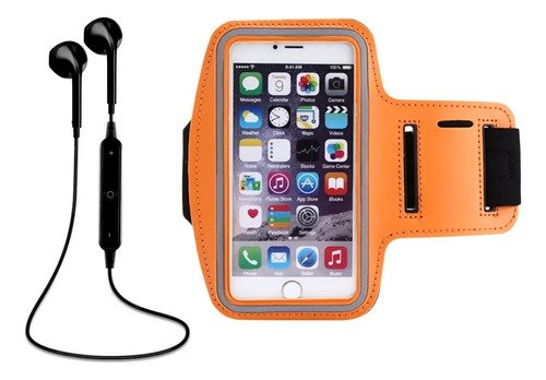 Combo Auriculares Inalámbricos + Brazalete Porta Celular