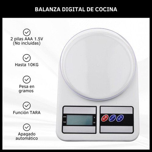 Balanza Digital De Cocina 10kg