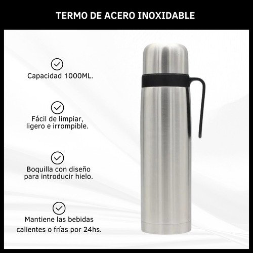 Termo Acero Inoxidable 1L