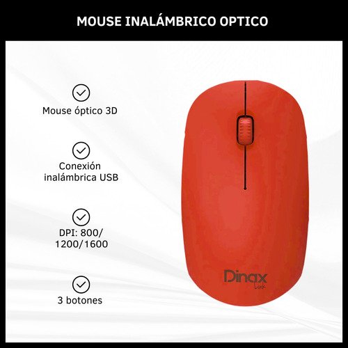 Mouse Inalámbrico Óptico 3D