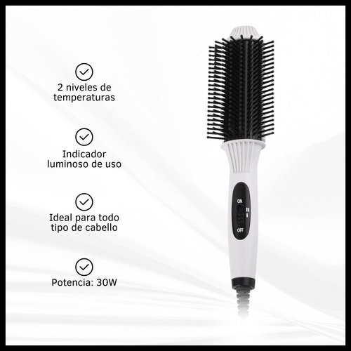 Combo Cepillo Alisador Eléctrico + Mini Plancha para Pelo