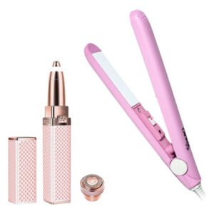 Depiladora Vello Facial 2 En 1 + Mini Planchita De Pelo